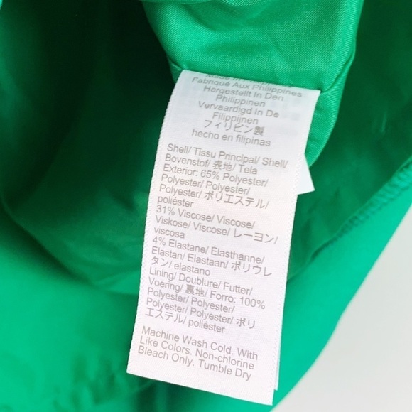 NWT J. Crew Factory Ruffleneck Knee Length Suit Dress In Modern Clover - Picture 7 of 8